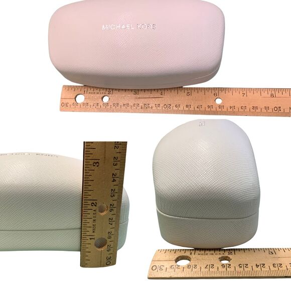 Michael Kors White Hard Clam Shell Sunglasses Case - Picture 9 of 9